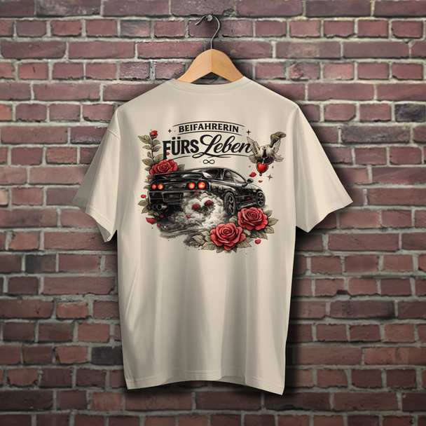 Relaxed T-Shirt "Beifahrerin fürs Leben"