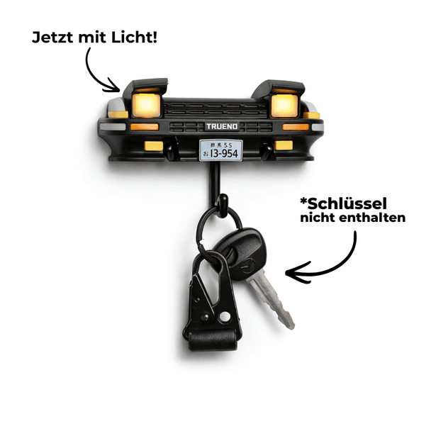 AE86 Schlüsselhalter mit Licht – Wandhaken für Schlüssel & Keychains